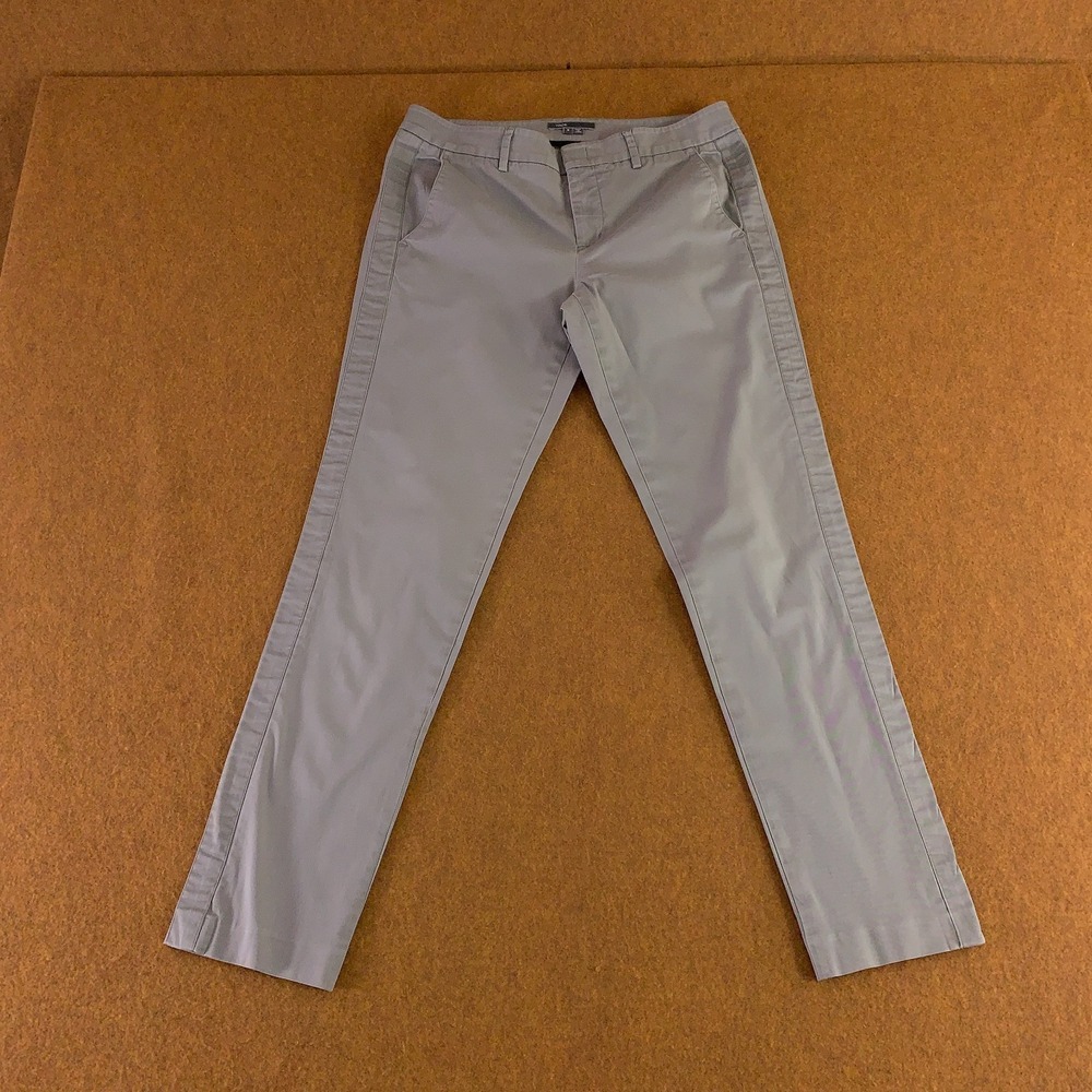 Vince Womens Size 6 Light Gray Coin Pocket Chino Ankle Pants